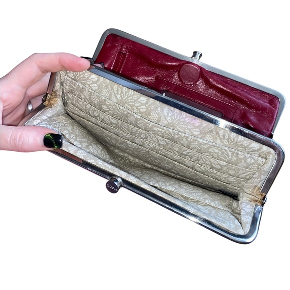 Vintage HOBO Lauren Cranberry Wallet - Picture 5 of 6